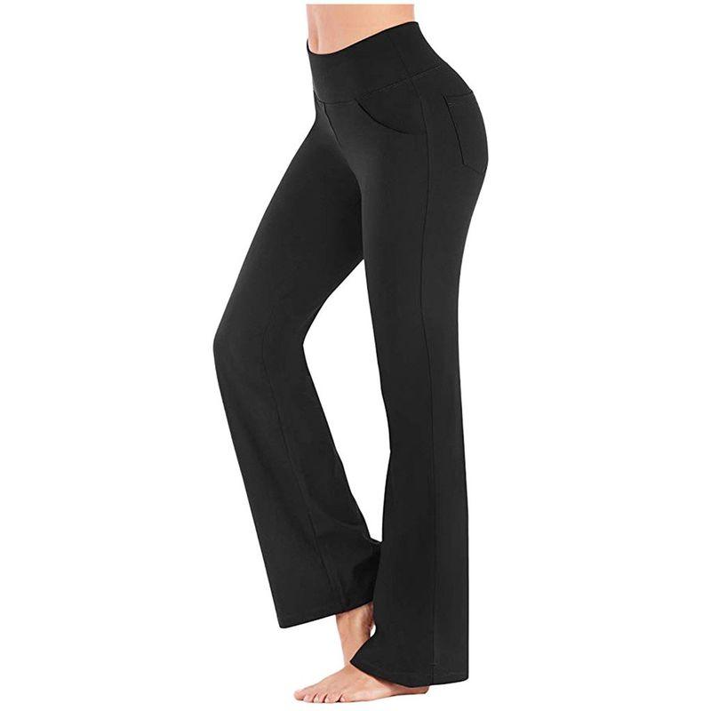 

Holiday Year Elegant Stylish Fashion New Arrival Slightly Wide Leg Pants High Waist Casual Girl Yoga Pants Black XL