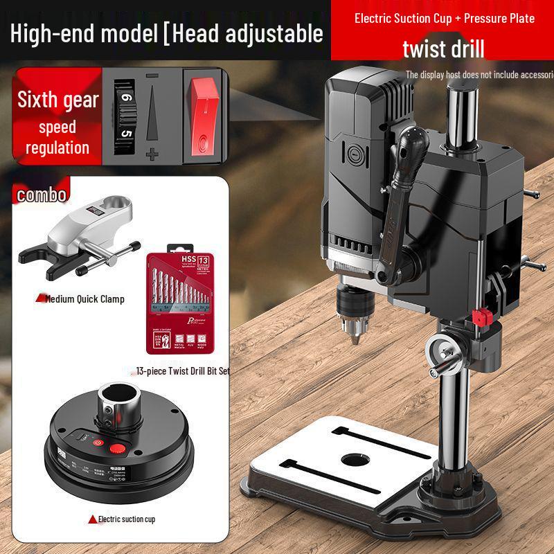 High-Precision 220V Bench Drill: Industrial Grade, Multi-Functional, High Power Milling & Drilling Machine for Households.