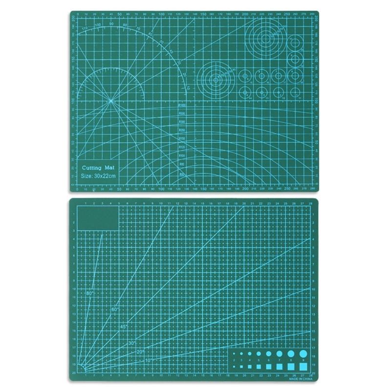 PVC Heilende Rotationsschneidematte Doppelseitiges Quiltlinien-Brett Patchwork Bastelwerkzeug Schneidebrett Ersatz