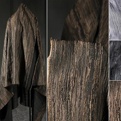 Jacquard Fabric White Tree Patterned for Diy Sewing Creative Clothing Jacket Windbreaker Designer Cloth Apparel Material