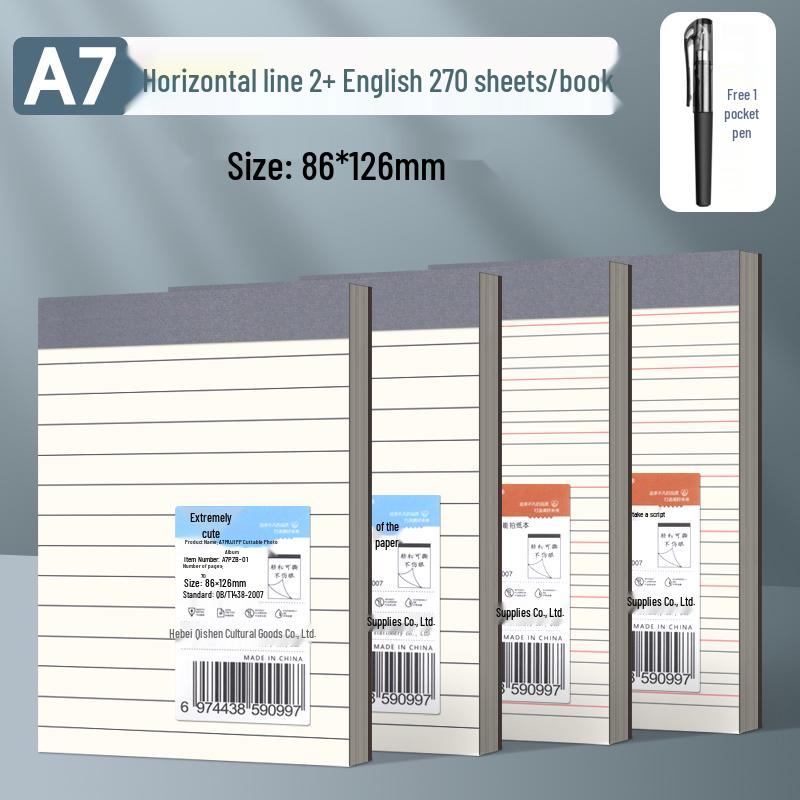 A7 Student Trumpet Sticky Note Pad: Tear-Off, Blank, Portable, Pocket-Sized, Lined & Grid Paper.