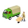Tomytec Tomica Limited Vintage Neo 1/64 Scale LV-N15c Honda TN-V Super Deluxe Green Figure Included, Completed