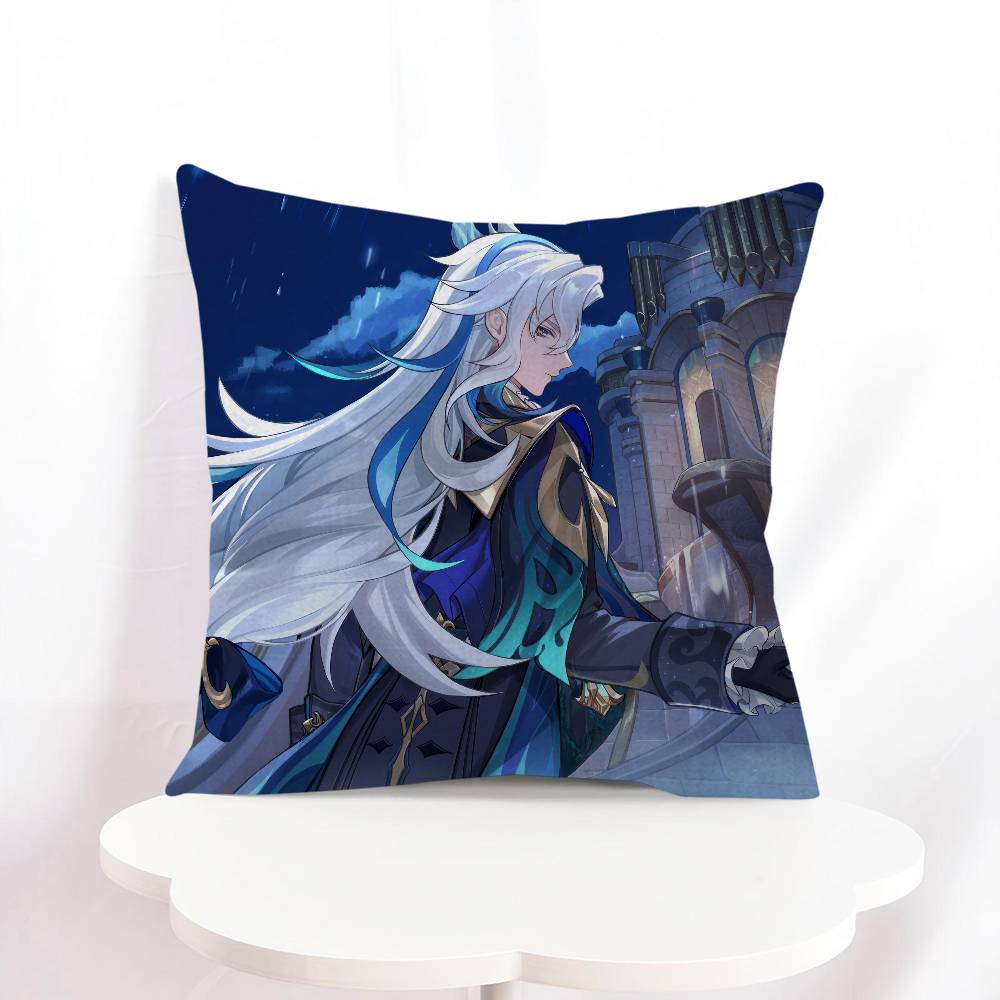 N-Neuvillette Pillow Covers Cartoon Sofa Decorative Home Double-sided Printing Short Plush Cute Cushion Cover