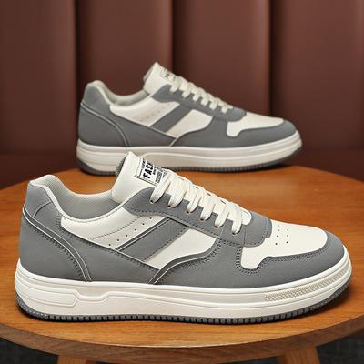 Spring Men's Shoes 2024 New Breathable Little White Shoes Men's Trend Versatile Platform Sports Shoes Casual Board Shoes Men