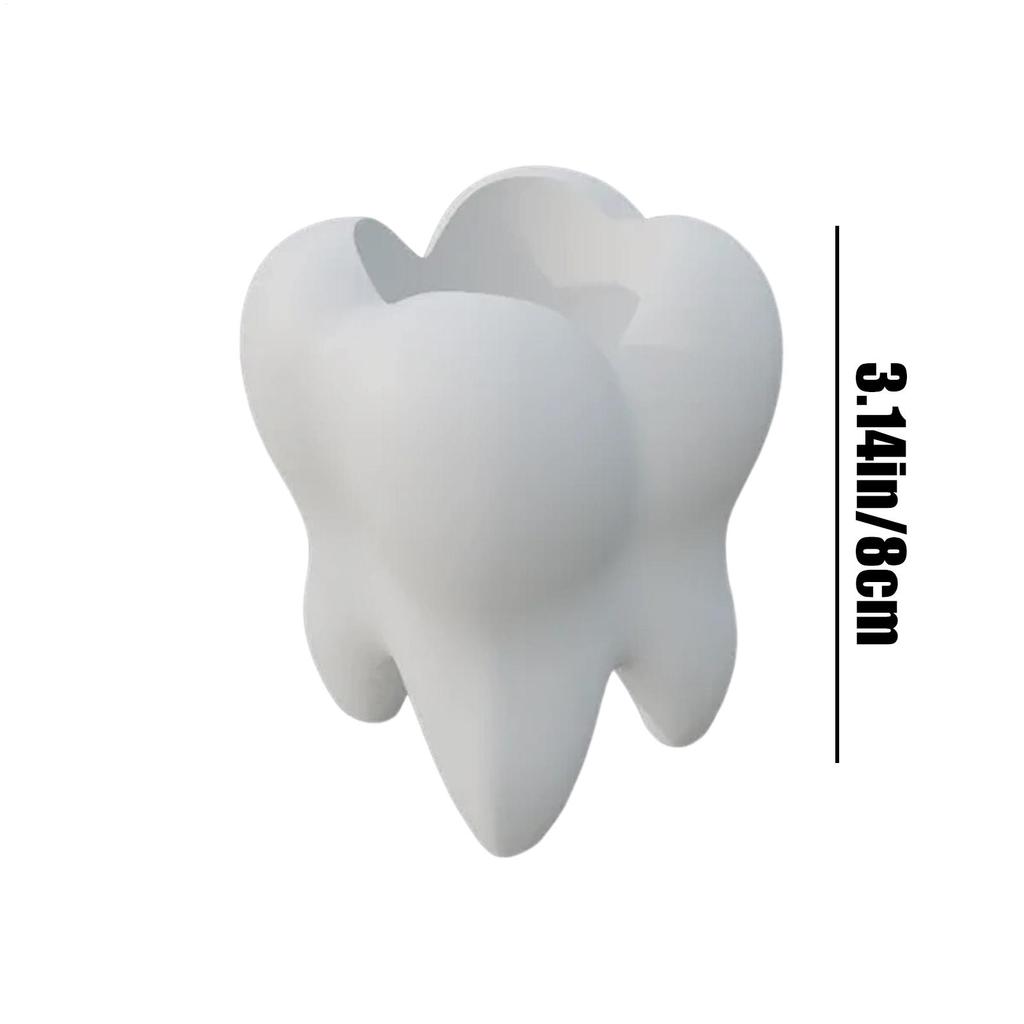 Funny Tooth Shape Pen Holder Pencil Pot Storage Container Desk Pen Stand Succulents Pot Organizer Home Decoration Planter