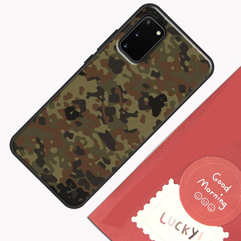 

Камуфляжный чехол Flecktarn для Samsung Galaxy S22 S21 S23 Ultra Note 20 S8 S9 S10 Note 10 Plus S20 FE Задняя крышка Galaxy S20