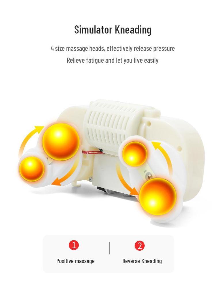 Dual-Use Neck & Back Massager Pillow with Heat Therapy for Home & Car Use