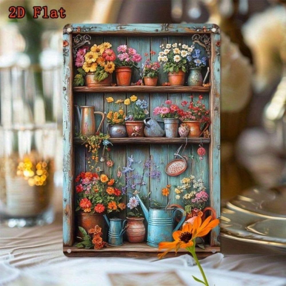 Vintage Metal Poster Wall Art Aluminum Garden Decor Gift 20x30 Cm