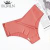 Women's One-piece Ice Silk Seamless Panties V-shaped Low-waist Breathable Underwear Skin-friendly Soft Lingerie