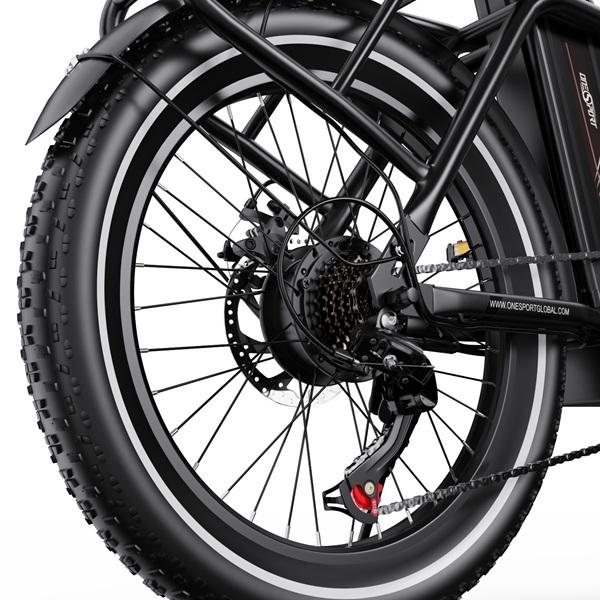 ONESPORT-OT16-2 48V 250W Folding E-Bike, Removable 17Ah Battery, 60-120KM Range, City Commuter