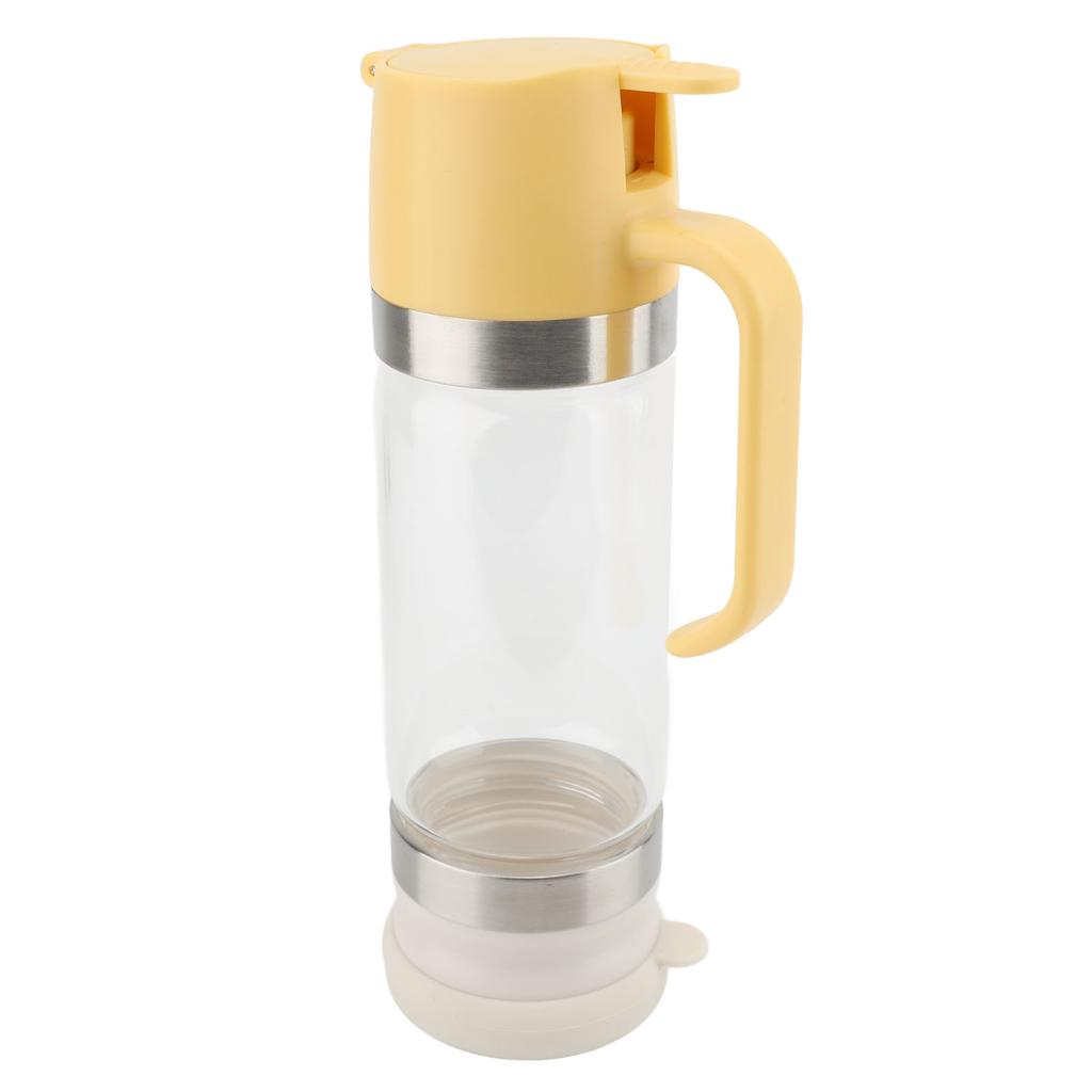 Honey Dispenser 350ml Clear Glass Syrup Dispenser with Handle Prevent Dripping Honey Container for Coffee Shops Restaurants Home