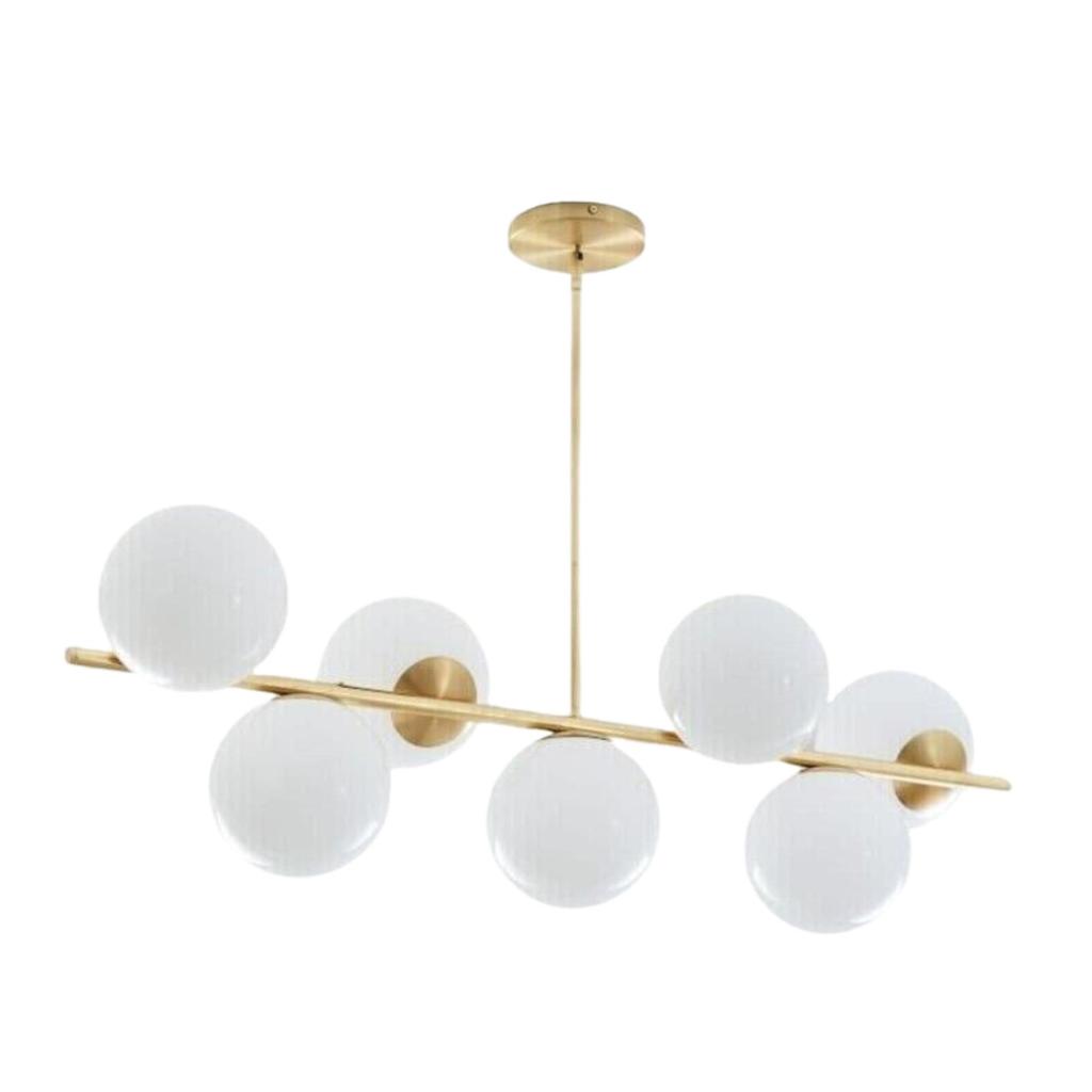 7 Candelabre din Alamă Iluminat Mid-Century Lumini Sputnik Design Italian Italian