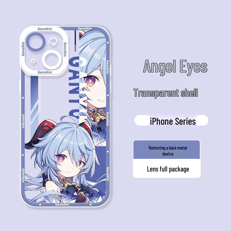 Genshin Impact iPhone 17 Case - Cartoon Venti & Klee Design for Apple 16/15