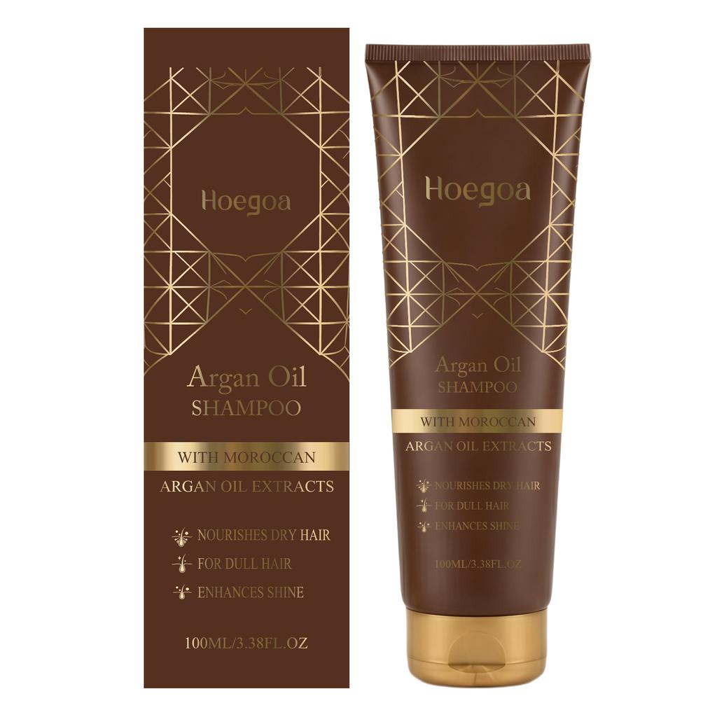 HOEGOA Argan Oil Shampoo Smooth Hair Care Nourishing, Rich, Smooth Hair Mild Moisturizing Shampoo