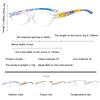 New Fashion Presbyopia Glasses Transparent Frame Flower Legs Cat-Eye High Definition Anti Blue Light Reading Glasses
