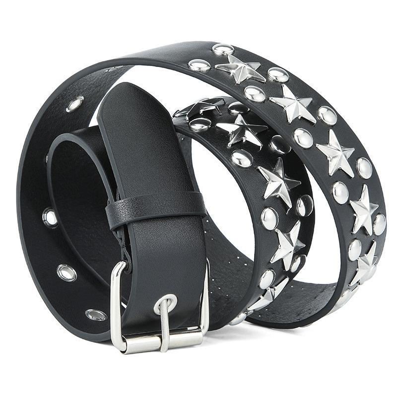 Punk Ladies Pin Buckle Belt, Student Pu Belt