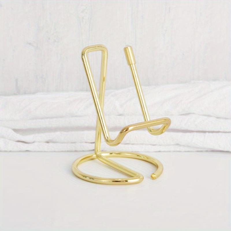 Милый держатель для карт золотой металлический органайзер для бумаги зажим для папки дисплей офисный бизнес для мужчин и женщин модный настольный декоративный 669₽