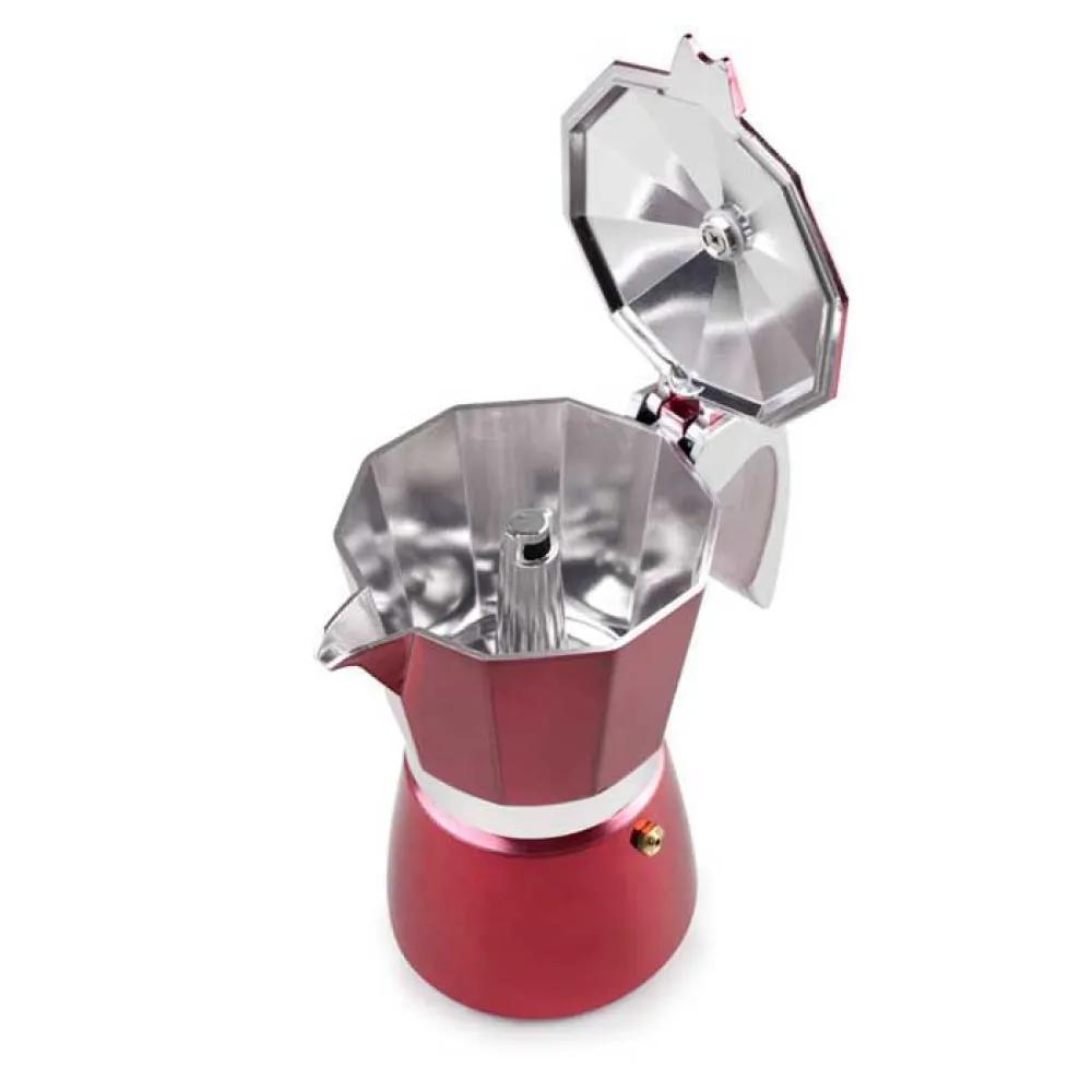 Ibili Evva Stove-Top Coffee Maker 9 Cups 450 Ml Red