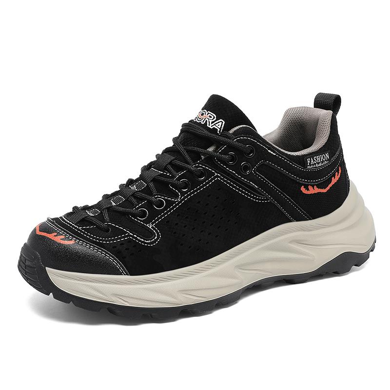 Stylish Outdoor Hiking Shoes for Men Quality Hard-wearing Trekking Sneakers Plush Warm Lined Male Footwear Winter New Arrivals