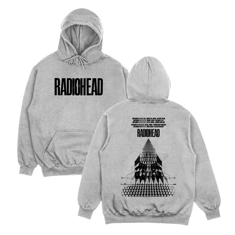 Felpe Rock Band Radiohead Radiohead Ritorno Sulla Strada Tour Europeo Felpe Hip Hop Oversize Streetwear Abbigliamento Unisex