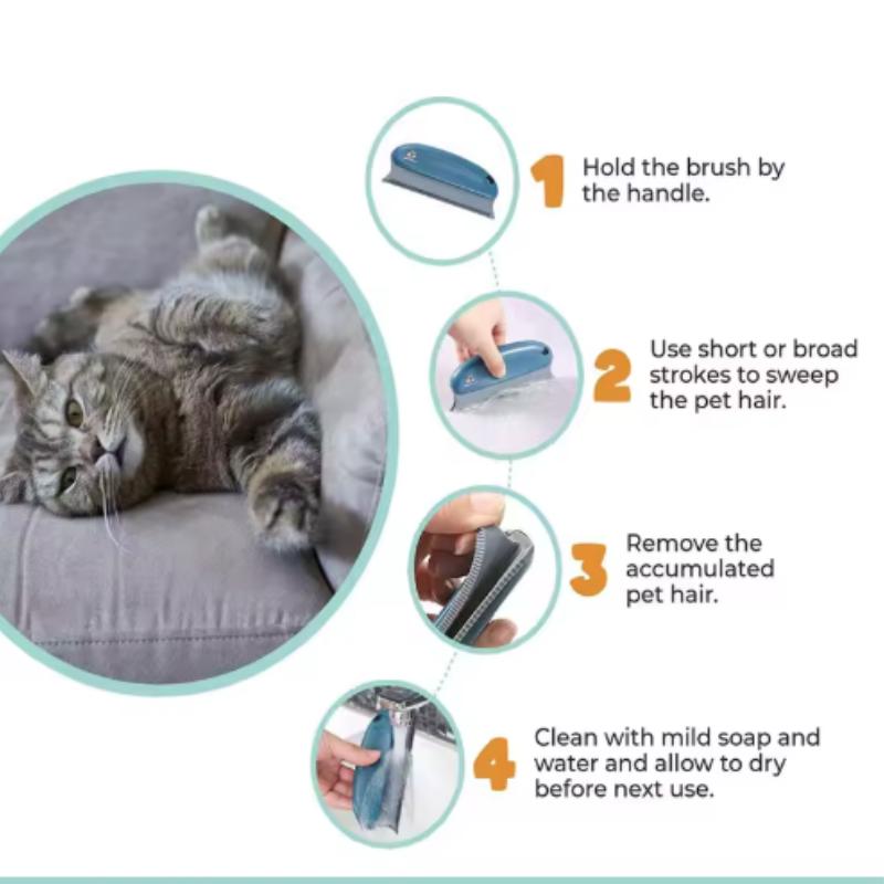 Dog Cat Hair Remover Pet Hair Remover Brush Efficient Pet Hair Detailer For Cars Furniture Carpets Clothes Pet Beds Chairs