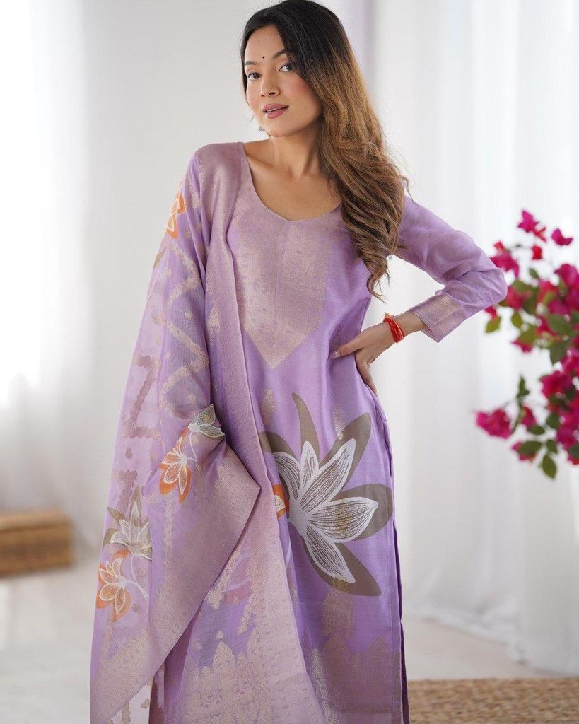 Women Party Wear Designer Kurta Pant Dupatta Set Indian Bollywood Top Tunic Kurti Dress