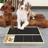 Pull-Out Dog Nail Scratch Board Stress-Free Wooden Dog Nail File Board Built-in Snack Box Pet Nail Grinder Scratcher