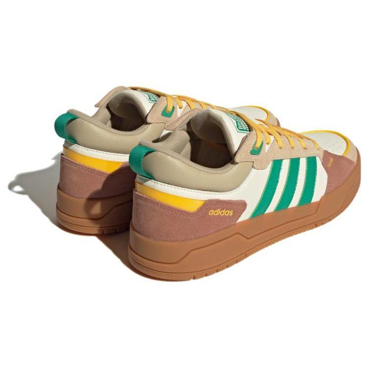 Adidas Neo 100Db Comfortable Non-Slip Durable Lightweight Low-Top Skate Shoes Unisex Skate Shoes Yellow Orange Green IF5588