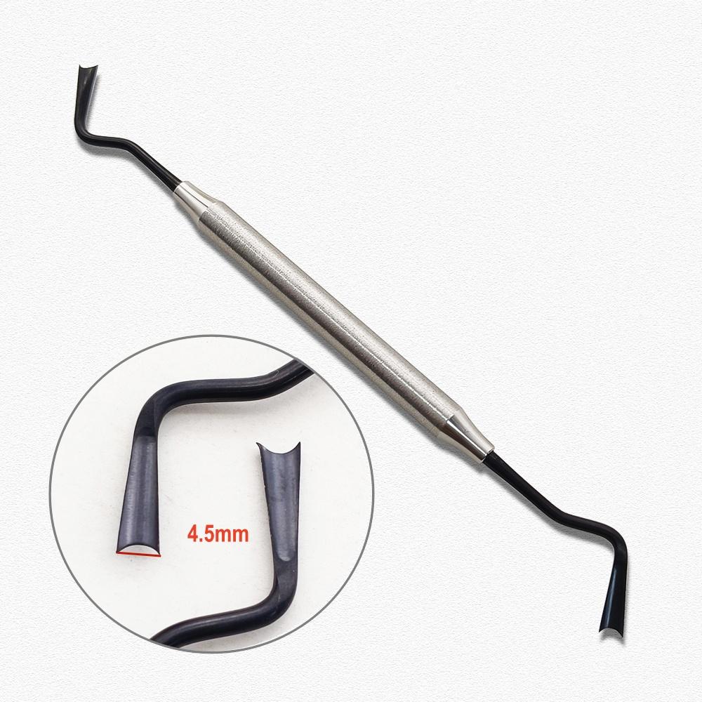 1 Pc or 2 Pcs or 3 Pcs Titanium Dental Implant Gingival Retraction Dental Gum Separator Isolation Surgical Tool Gingival Retractor Double Ends