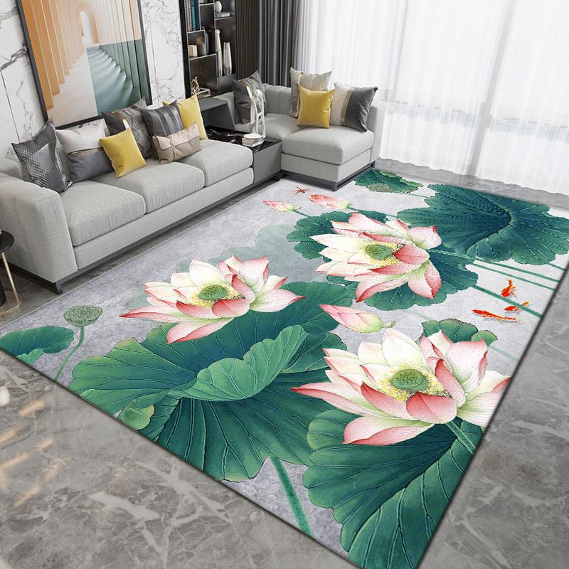 

3D Цветок Ковры для гостиной Коврик для прихожей Нескользящий Ковер-дорожка Пасторальный Дорожный Коврик для лестницы 100 * 160cm