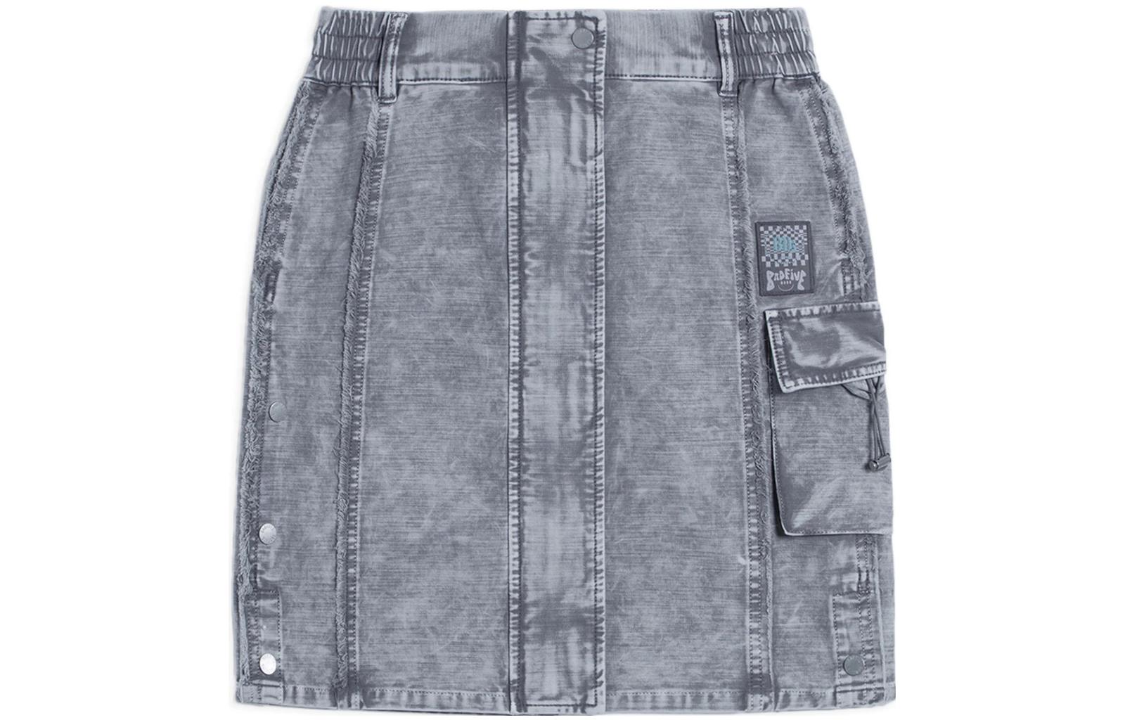 Li Ning Badfive Denim Short Skirts Women s ASKS158-1 S