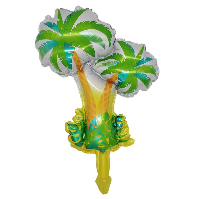 Hawaii Tropical Coconut Palm Tree Foil Balloon Set