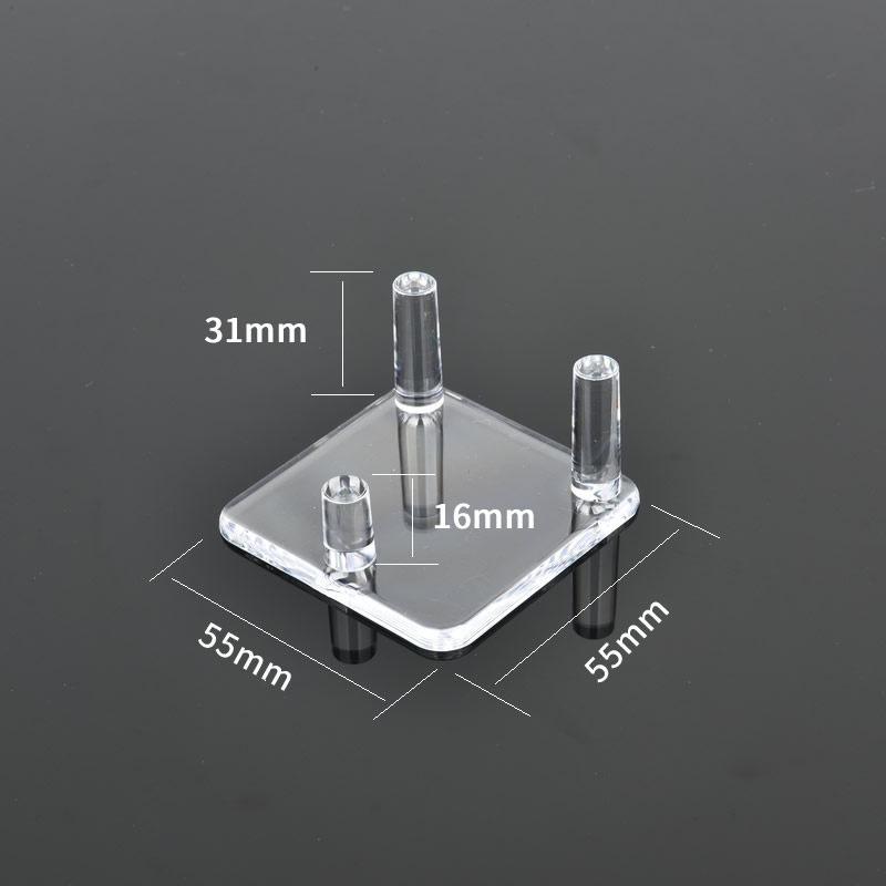 1-10Pcs Cube Transparent Plastic Box Cat Mineral Box Mineral Label Box Mineral Crystal Specimen Display and Collection Box