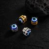 Vnox Devil's Eye Magnetic Clip Earrings, Stainless Steel Blue Eye Non Pierced Earring for Men, Anti Allergy Talisman Jewelry New