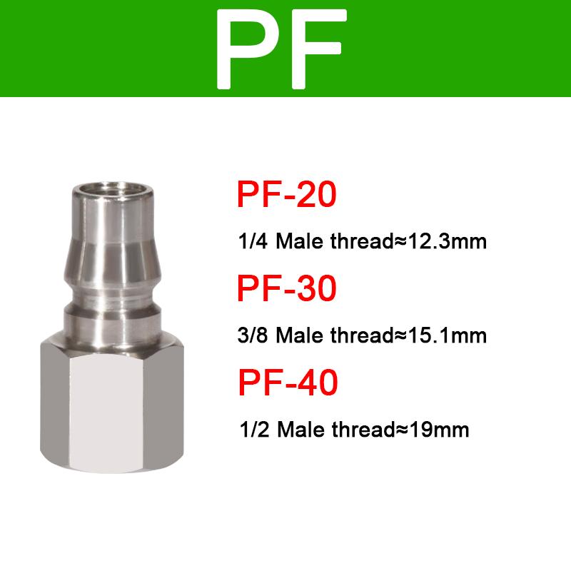 Pneumatic Fitting Quick Coupler Connector Quick Release Fitting Coupling Air Hose Compressor Accessories SP20 PP20 SH20 PH20