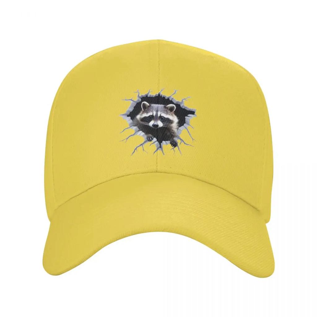 Personalized Funny Raccoon Baseball Cap Sports Women Unisexs Adjustable Dad Hat Spring Snapback Caps