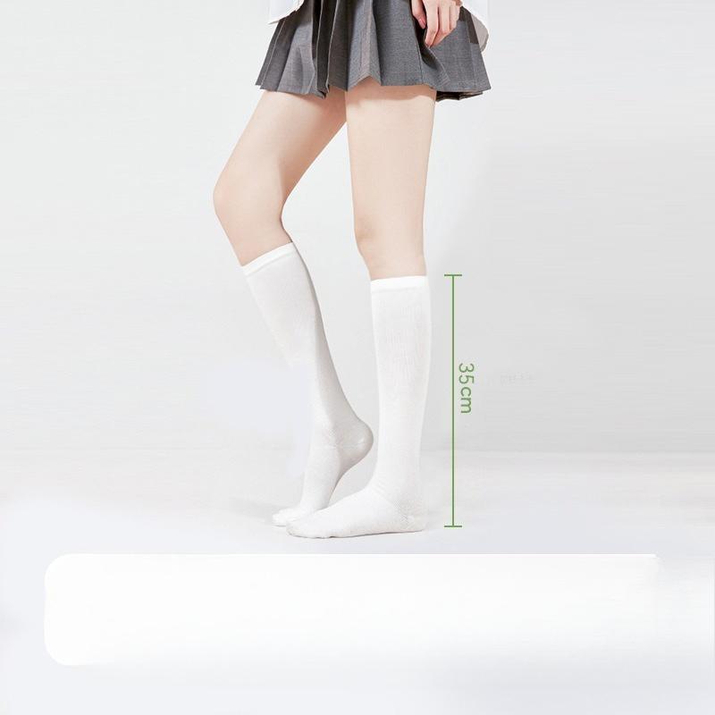 

Женские весенне-осенние эластичные носки до икры, не сдавливающие ноги 1 pair белый