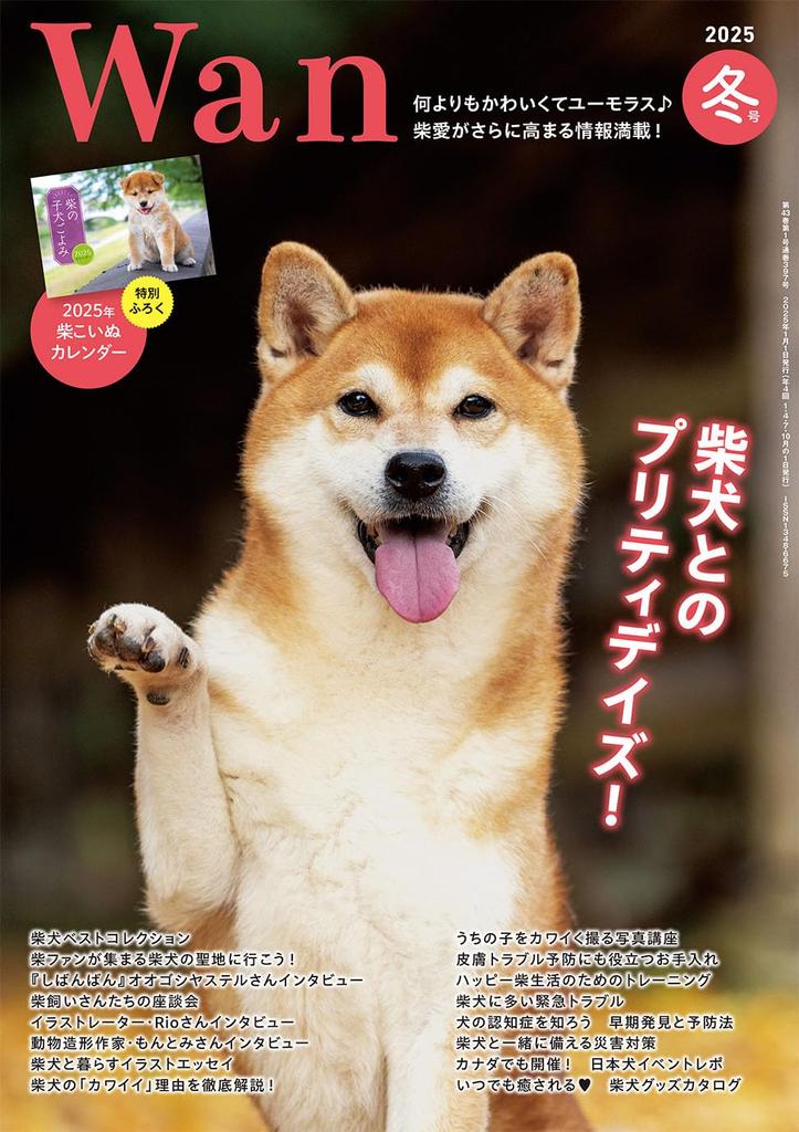 Wan January 2025 Pretty Days with Shiba Separate Supplement Shiba Inu <Winter Issue> (Special Feature Inu!) [With “2025 Calendar”] [Magazine]