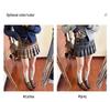 Women's Slimming High-Waist Retro Plaid Wool Skirt - Spring College Style A-Line Pleated Short Skirt