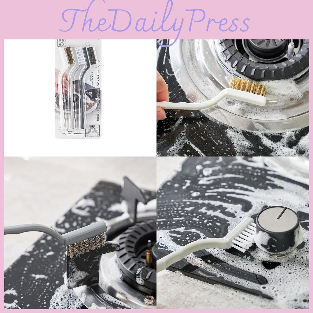 Čištění Sporáku Kuchyňská Sada Kartáčů S Pp Měděnou Ocelovou Nylonovou Štětinou Pro Údržbu Plynového Sporáku