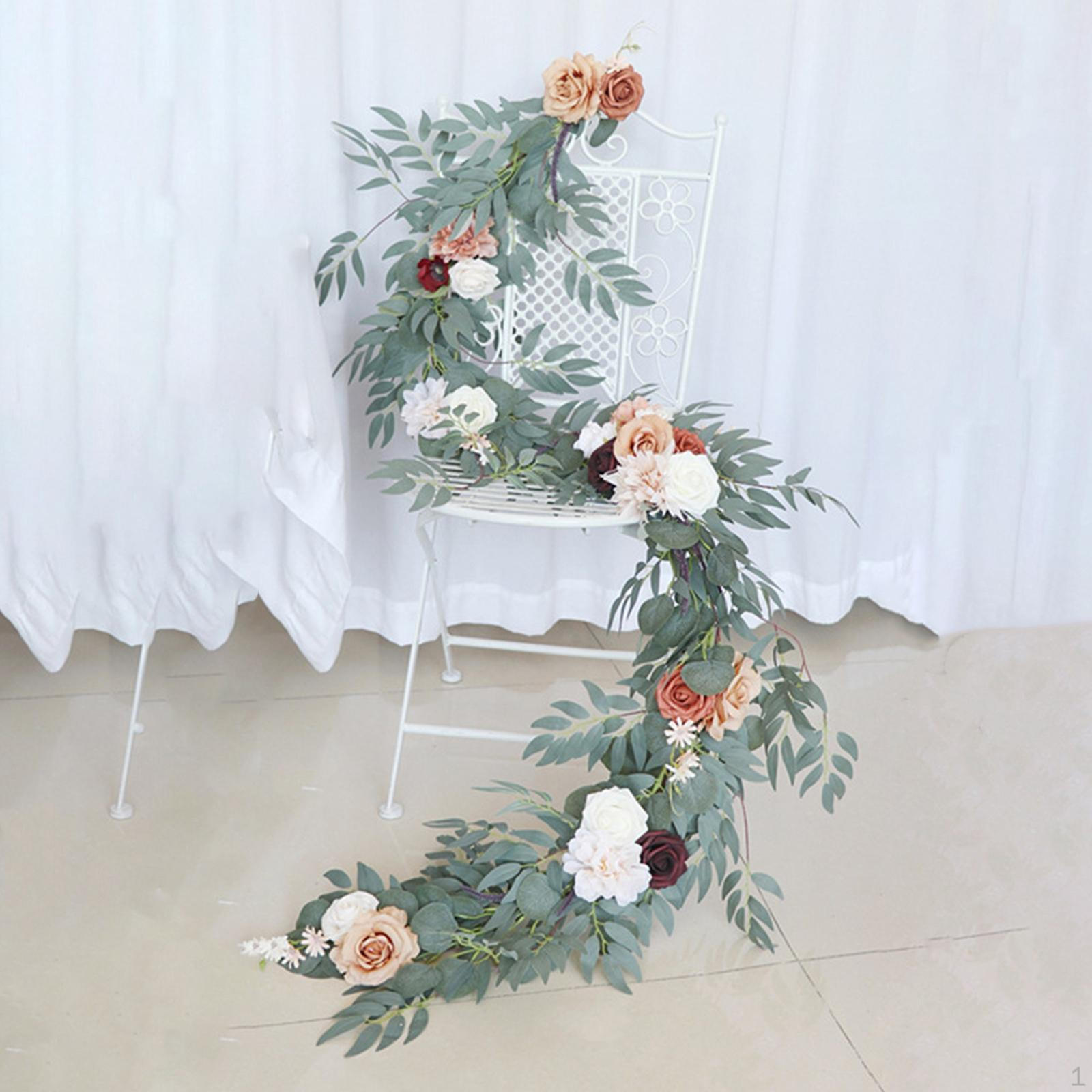 

Искусственная эвкалиптовая гирлянда с цветочной лозой, зеленые листья, висящая зеленая лоза для