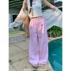 Korean Style High Waist Striped Wide-Leg Pants for Women - Spring & Autumn 2025