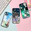 Cartoon Hotaru Gin Schwarze Handyhülle Für IPhone 17 16 15 14 13 12 13 12 11 Pro Max Plus XS XR Silikon Weiche Rückabdeckung