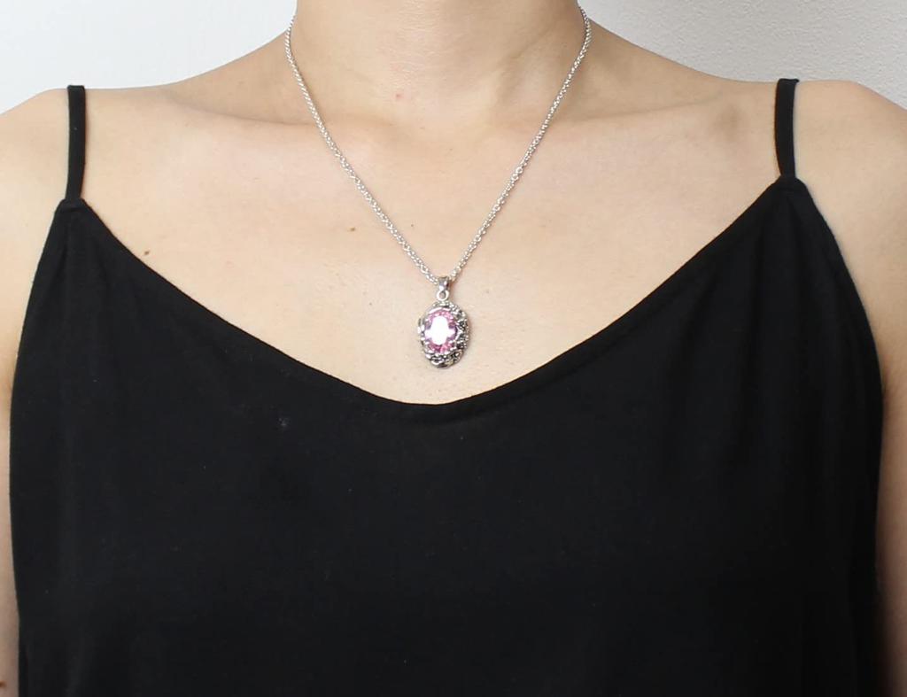 Rabbit, Cherry Blossom, Sterling Silver 925 Pendant Top - Oriental Vibrations