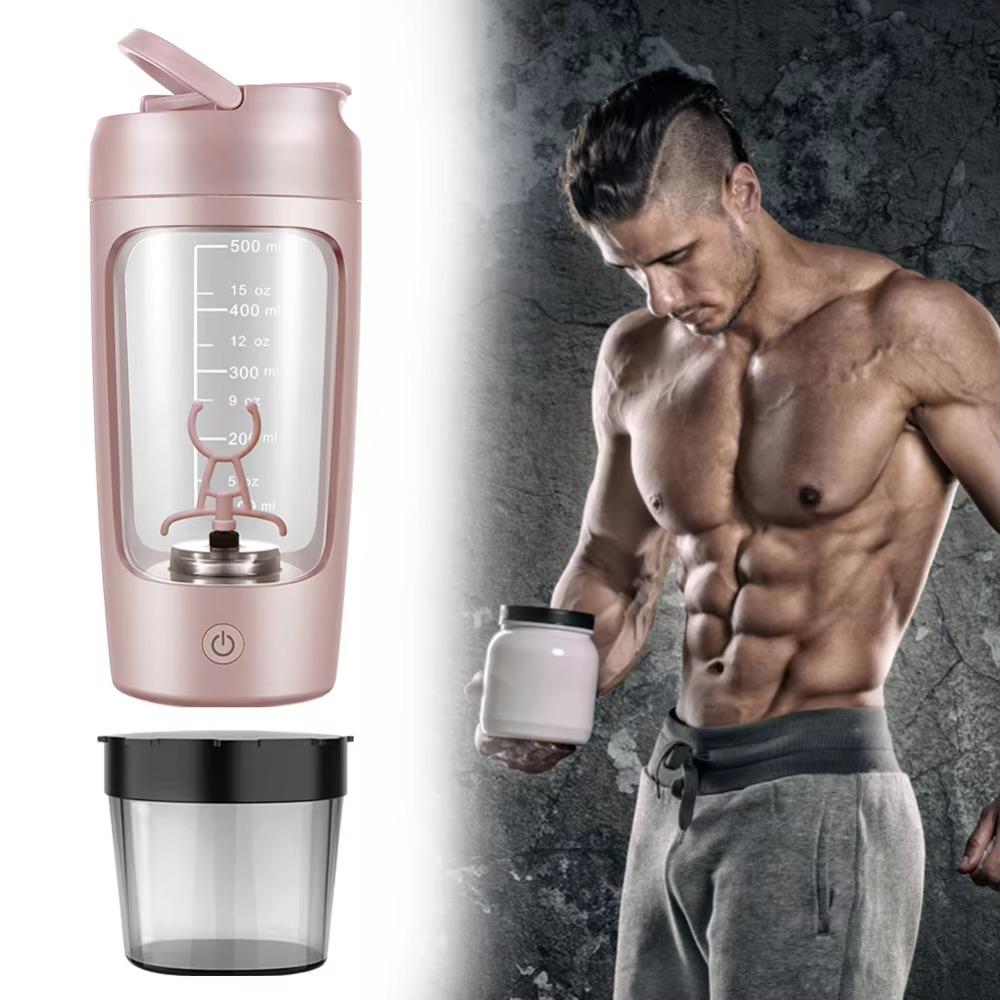 Rechargeable Stirring Cup with Powder Box Blend Cup Multifunctional Electric Mixing Cup  Exercise