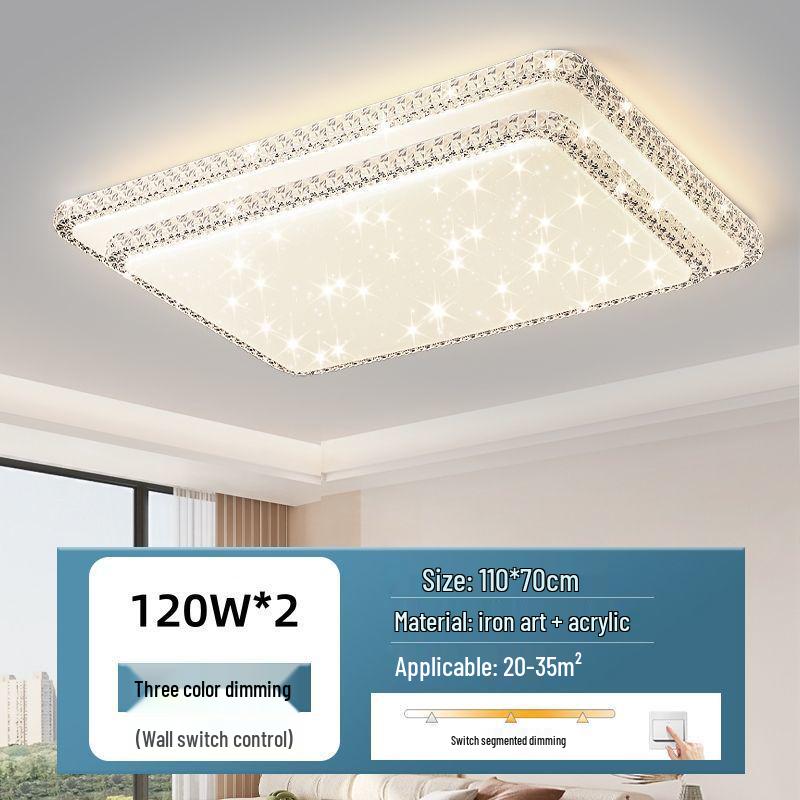 Ultra-bright Modern LED Crystal Ceiling Light for Bedroom and Living Room