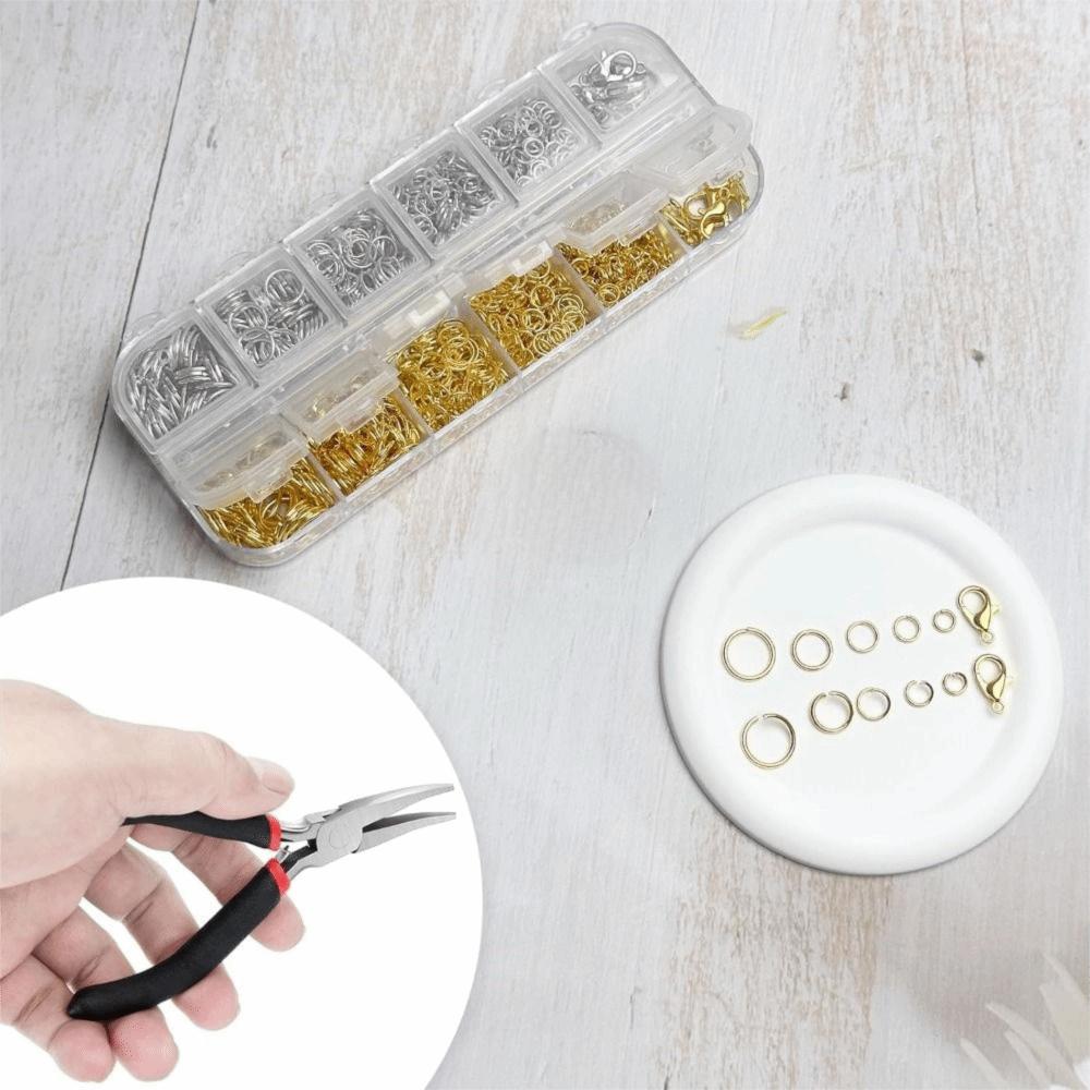 Open Jump Rings Jewelry Findings Set Chain Closure Repair Tools Kit Pliers  Necklaces