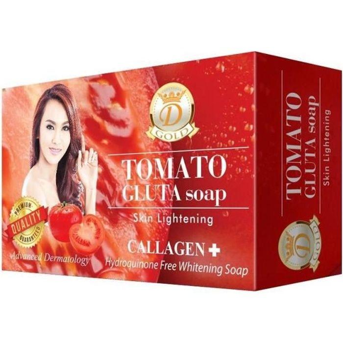 Savon - Kojic Tomato Gluta D Gold - Éclaircissant - Pour Peau Mixte - 100g