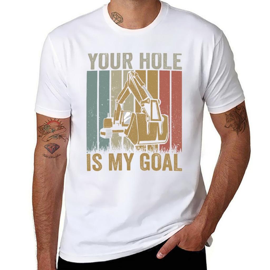My Hole Your Is Goal Tshirt Urban Style Casual Short Sleeve Top