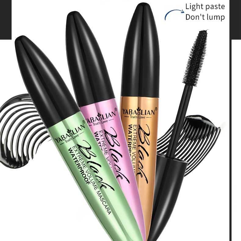 5D Volumizing Mascara Curling  Lengthening Black Mascara  Long-Lasting Formula Waterproof & Smudge-Proof Mascara